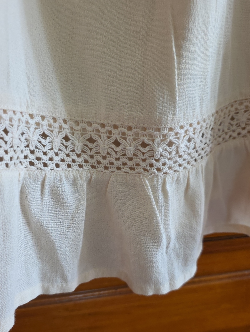 Roxy Cream Elastic Waist Top - Picture 4 of 9
